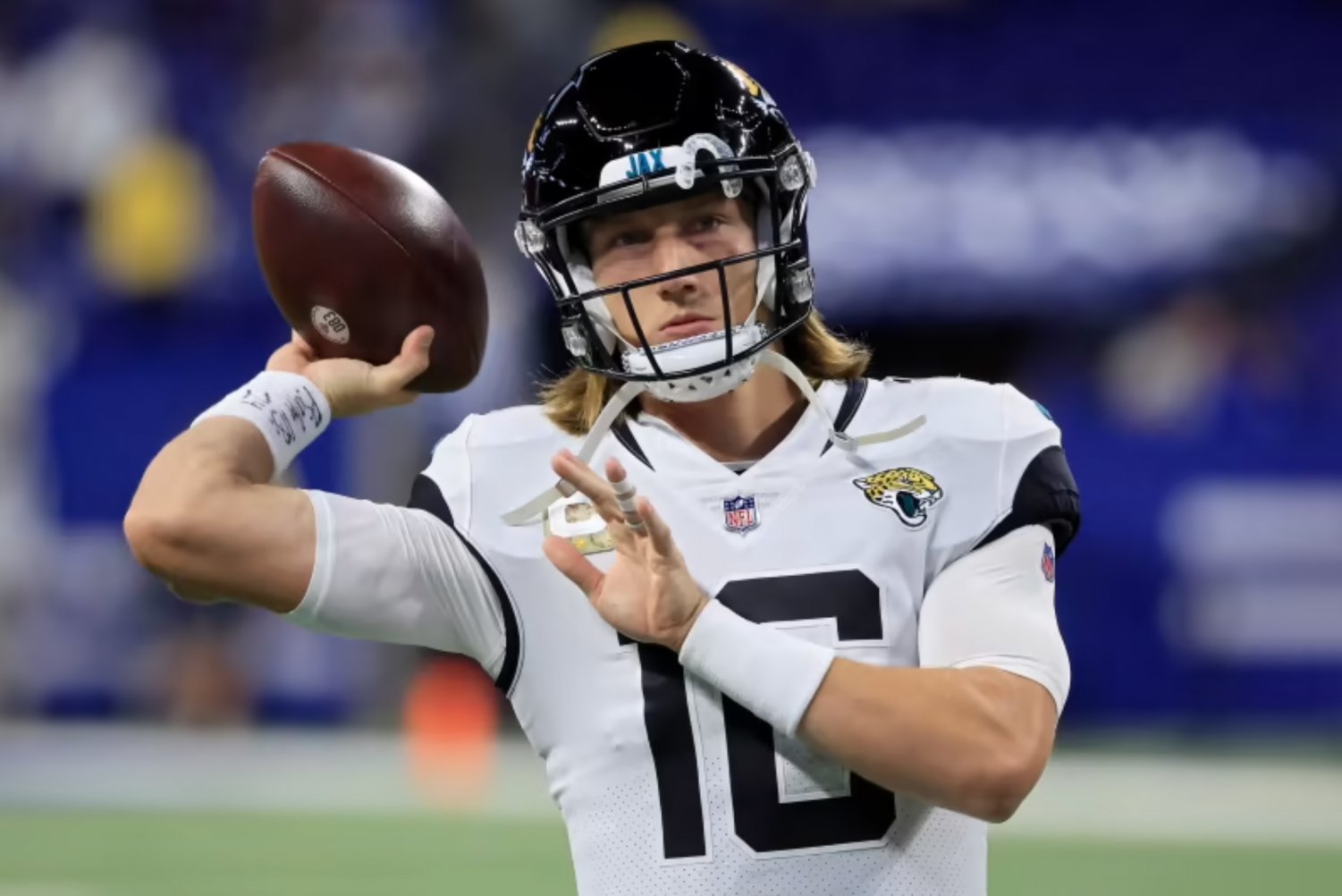 Jacksonville Jaguars quarterback Trevor Lawrence's first round of Precision  Passing challenge