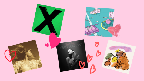 Albums by Taylor Swift, Ed Sheeran, Ariana Grande, Beach Bunny, and Cavetown are among favorites at Castilleja.