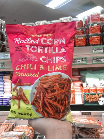 Quick locker snacks such as the Rolled Corn Tortilla Chips are ubiquitous at Trader Joes
