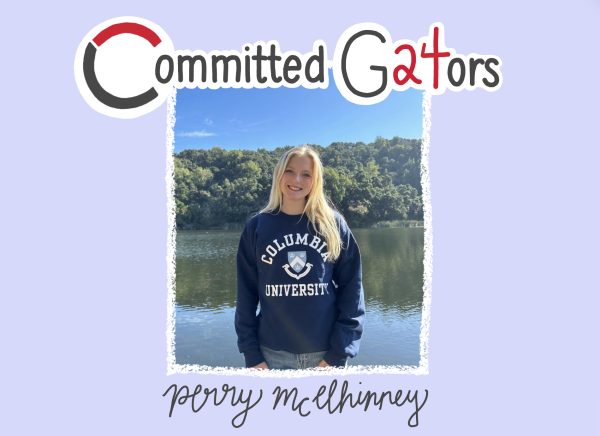 Perry McElhinney 24 is committed to run at Columbia University.