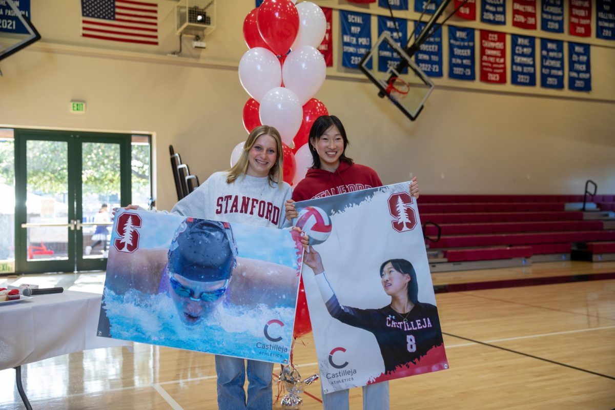 Ella Detter and Claire Sun on signing day